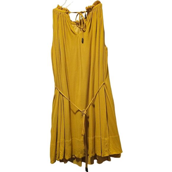 Banana Republic Dress Size Small Mustard - Picture 2 of 2